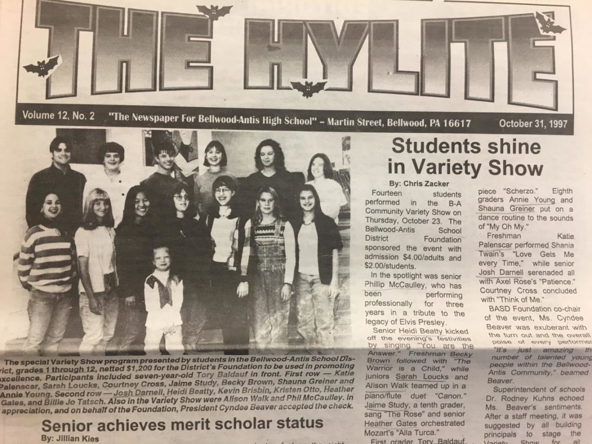 In October, 1997, B-A students shined in the annual variety show. 