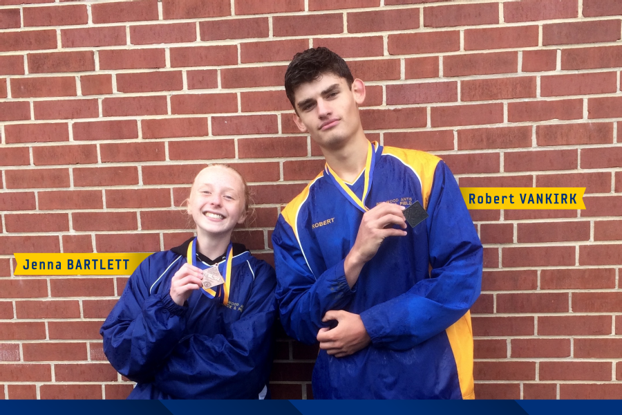 Jenna Bartlett and Robert VanKirk had successful finishes at the Big Valley Invitational.