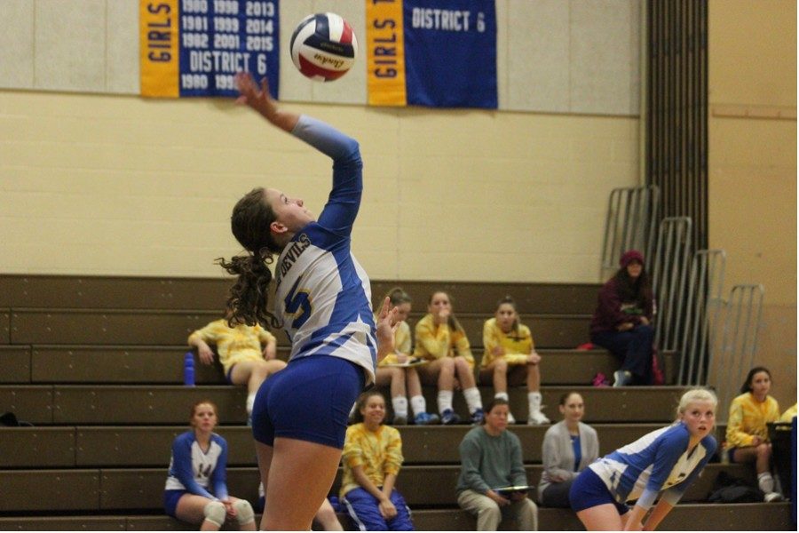 Sophomore Bella Kies and the rest of the B-A volleyball team saw their season come to an end against Ligonier Valley.