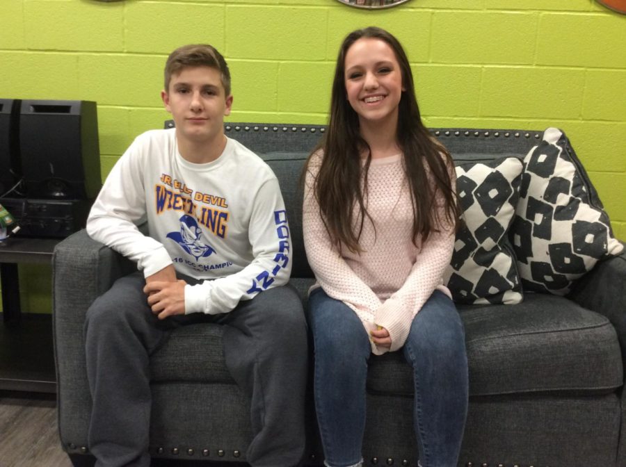 Joey Dorminy & Caroline Nagle were recently elected to be ninth grade officers.