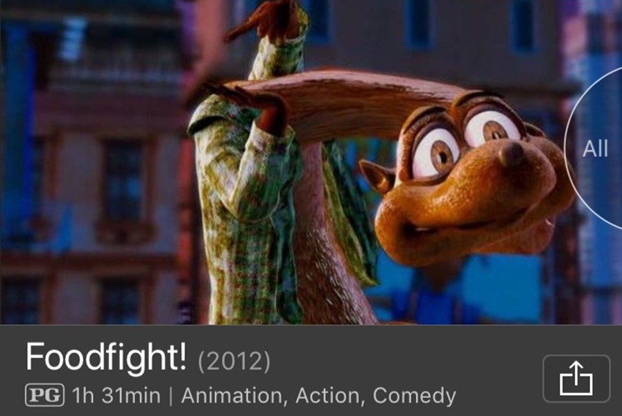 A film always named among the worst cartoon movies ever: Foodfight!