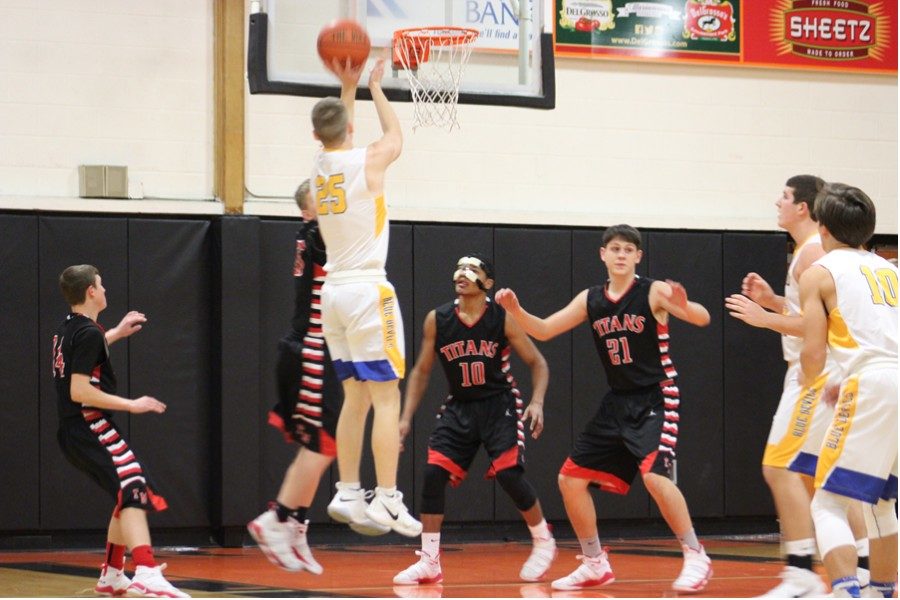 Trent Walker netted 17 and reached the 1,000-point mark against Claysburg.