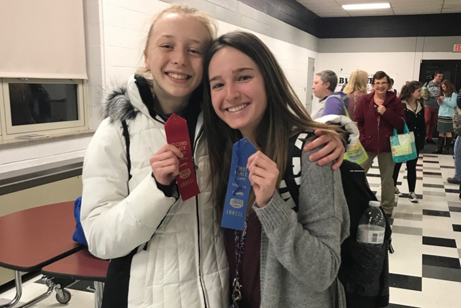 Juniors Jenna Bartlett and Alivia Jacobs have gone back and forth with first-place finishes in the informative category this speech season.
