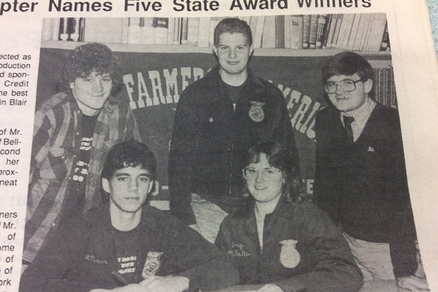 Mr. Mackereth was leading FFA members to unparalleled success in 1989.