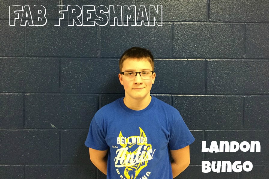Landon Bungo is a freshman who keeps himself busy.