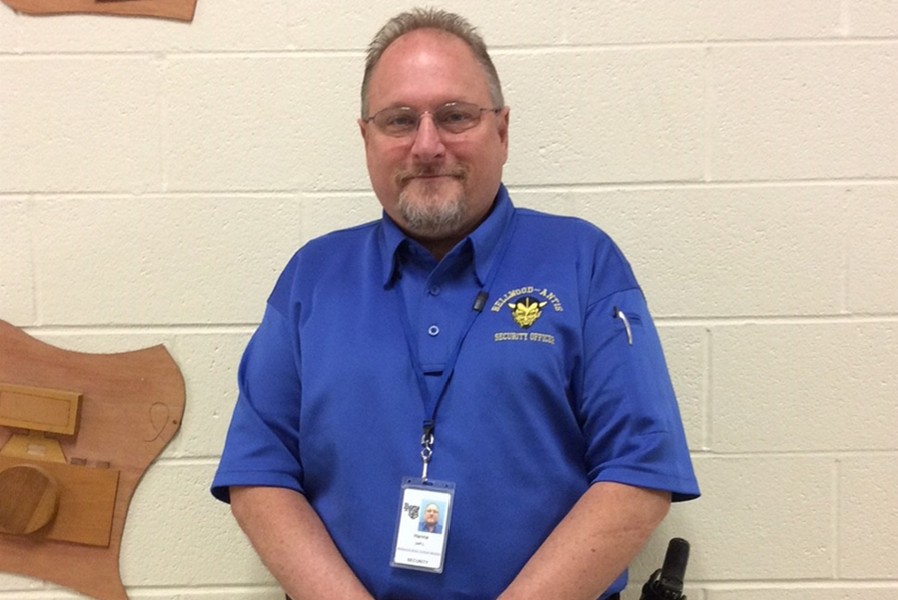 School security officer Jeff Hanna is a 1979 graduate of Bellwood-Antis.