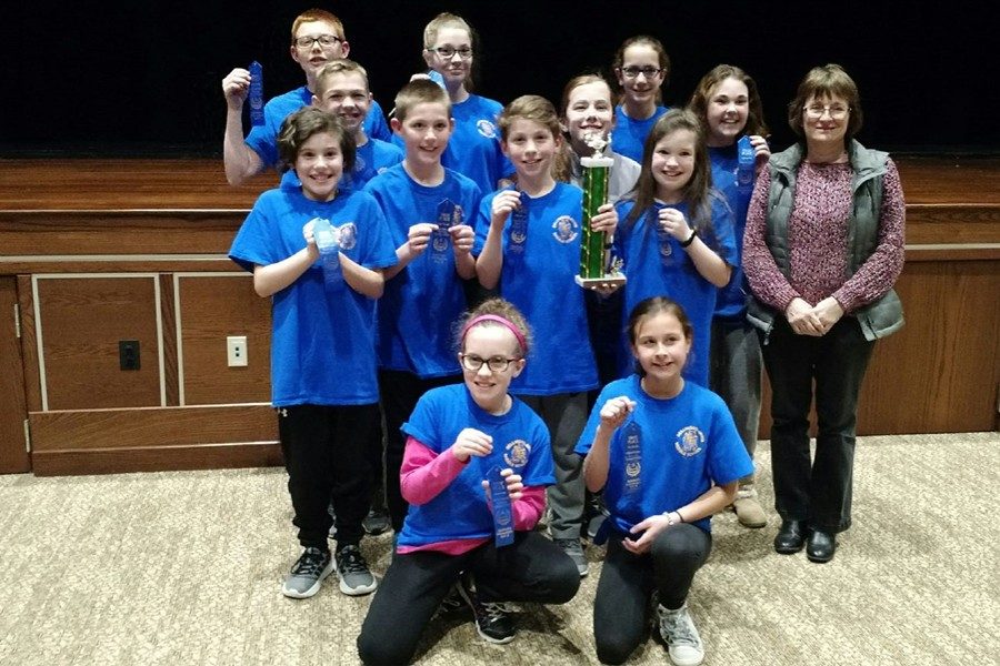The Bellwood-Antis Middle School Blue reading team placed first at last weeks meet in Forest Hills.