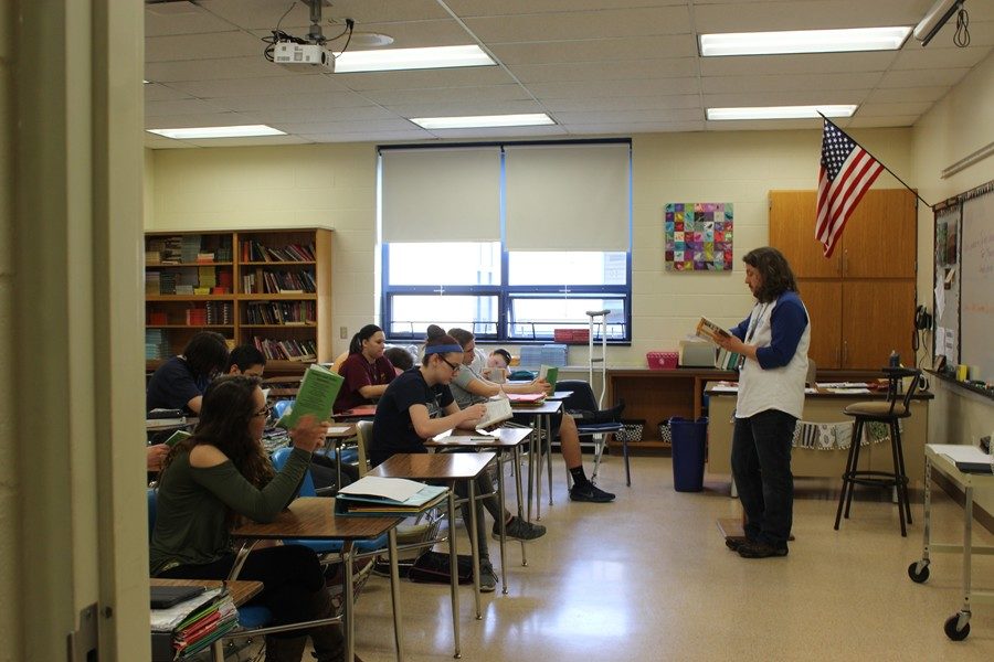Students at all four grade levels at Bellwood-Antis  read Shakespeare every year, including plays like Romeo and Juilet, which Mr. Stewart does with this class.