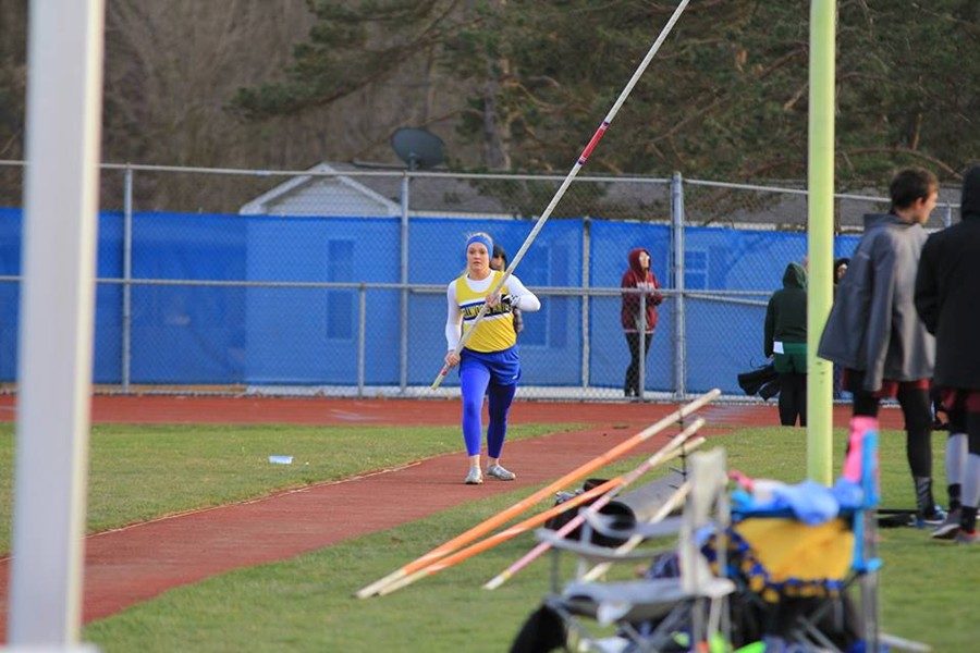 Alexis Gerwert continued her strong season in the pole vault.