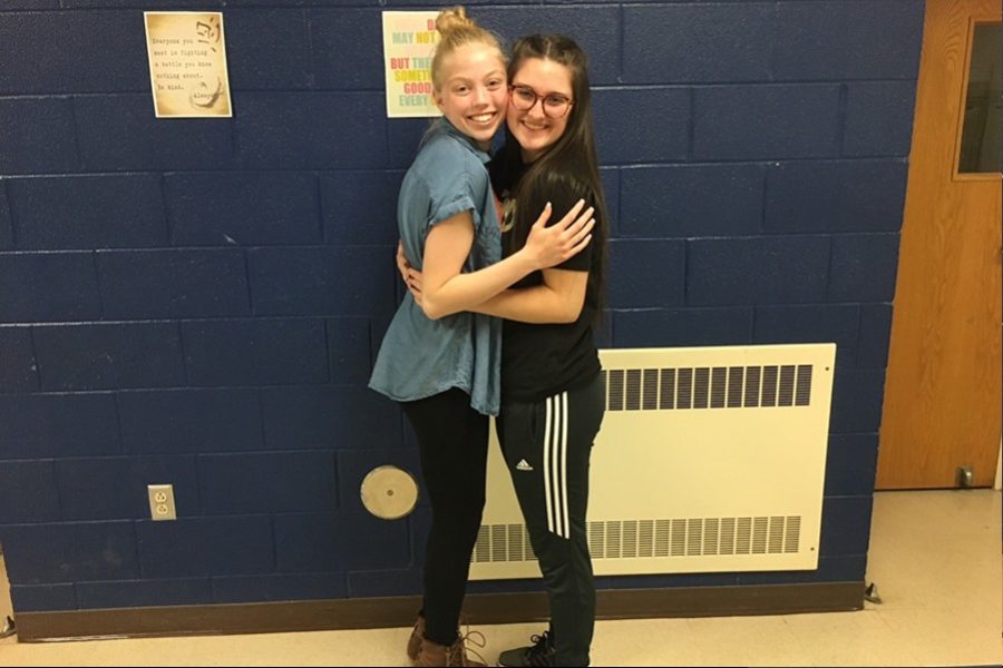 Kaelynn Behrens and Mya Decker have spent a year perfecting the segment "Too Cool For School." Last week they earned a $100 first-place prize for the efforts.