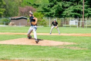 Travis Luensmann struck out 10 for the second straight game in BAs win over Bishop Guilfoyle.