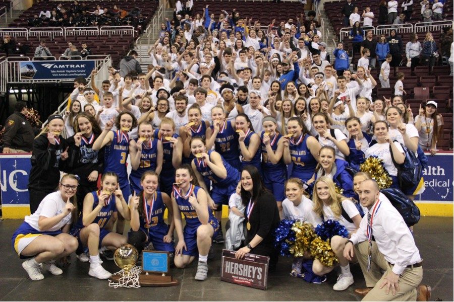The Lady Blue Devils wo the schools first PIAA championship in basketball in March.