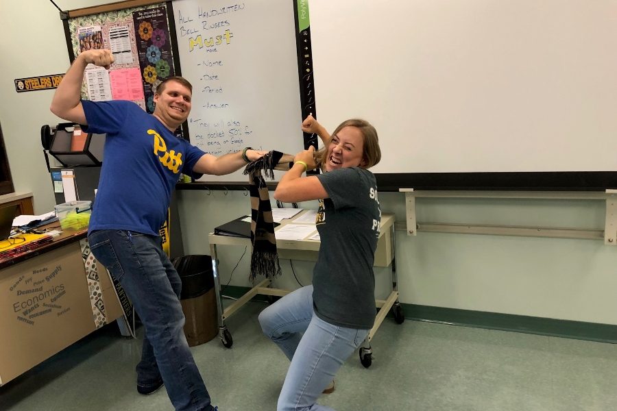 Mr. Elder and Ms. Clippard are as ready as their favorite teams to do battle over the best college rivalry in Pennsylvania.