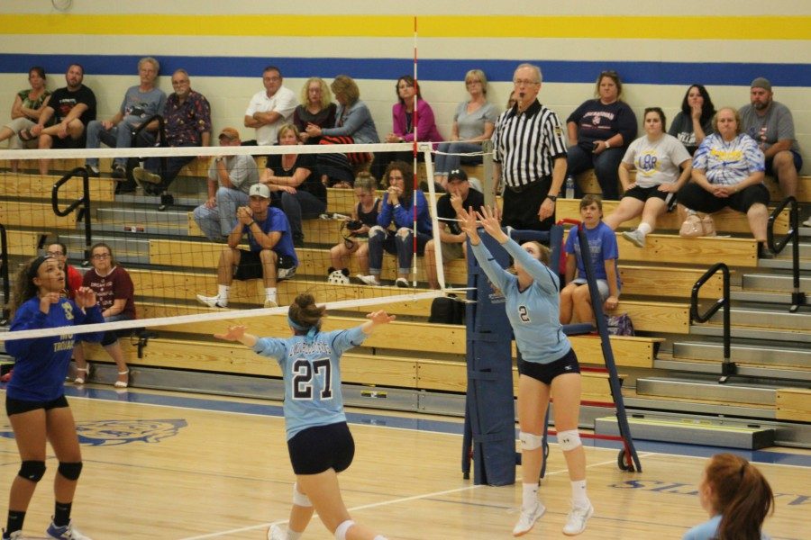 B-A opened the renovated gym with a big volleyball victory.