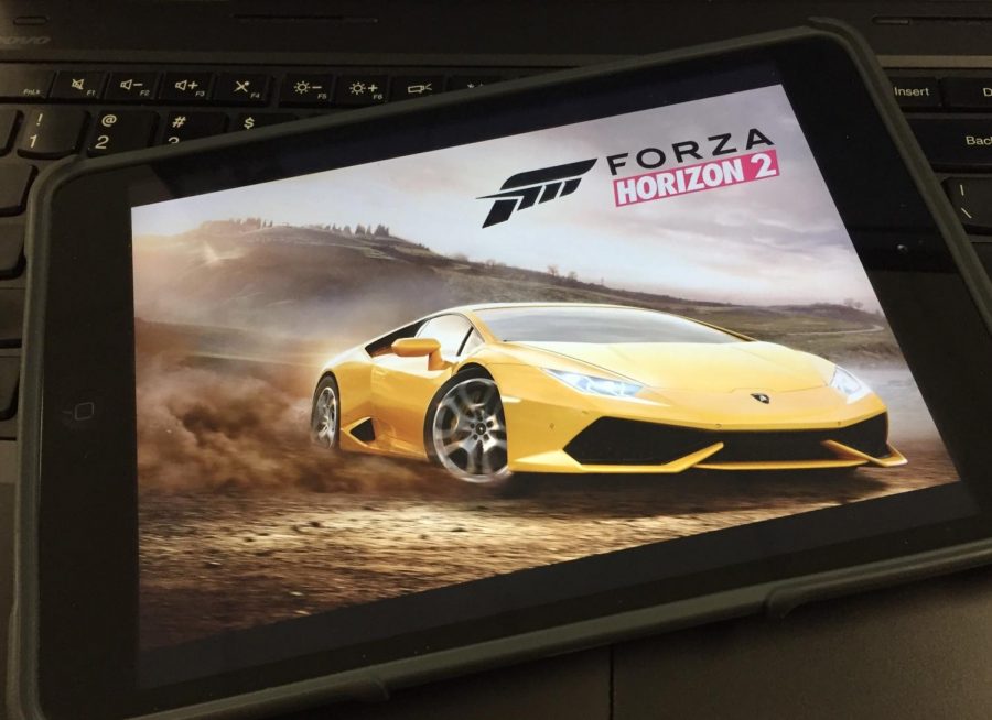 Players+can+start+the+Forza+Horizon+2+game+racing+in+this+Lamborghini.