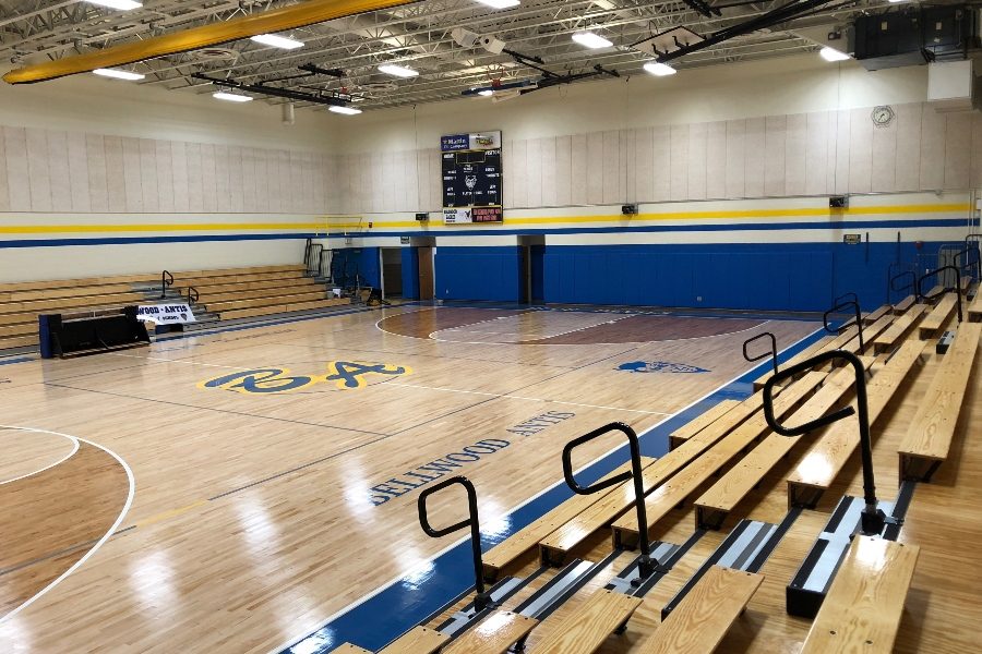 The renovated gym is ready to open for volleyball season.