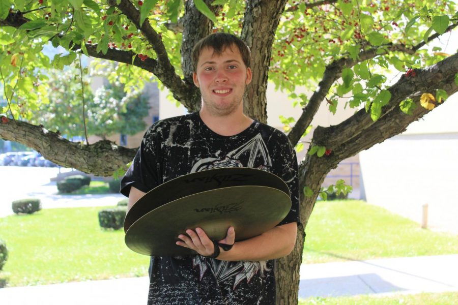 Tyler Long has been growing as a percussionist in the marching band.
