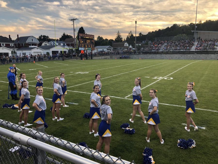 B-A cheerleaders perform for their sport 3 and 4 nights each week.