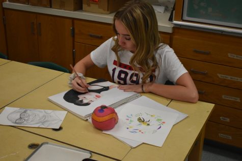 Haley Campbell has been making strides in art class.
