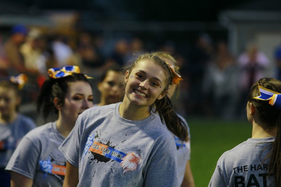 Junior Casi Shade has grown into a leader on the cheer squad.