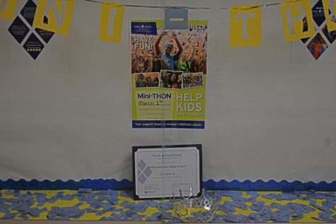 The mini-THON committee kicked off its main fundraising drive with an assembly this week.