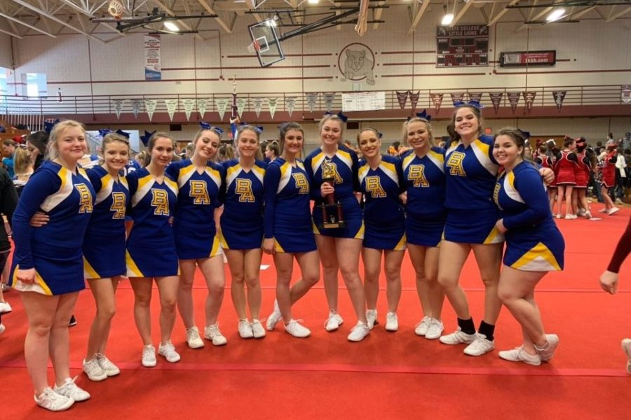 The B-A cheerleading squad wrapped up its first season of competition in a decade with a strong finish in State College.