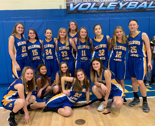 The Jr. High Lady Blue Devils finished the 2018-19 season with a 13-2 record.