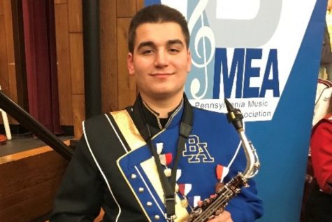 Senior Dominic Tornatore is headed to All-State Band in Pittsburgh.