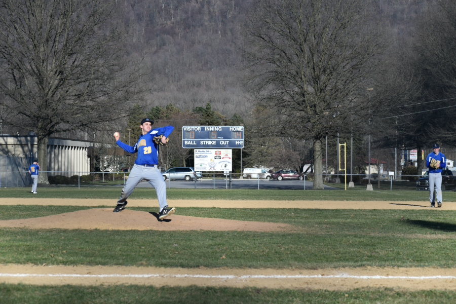 B-A baseball vs. Moshanno Valley; April 1, 2019.