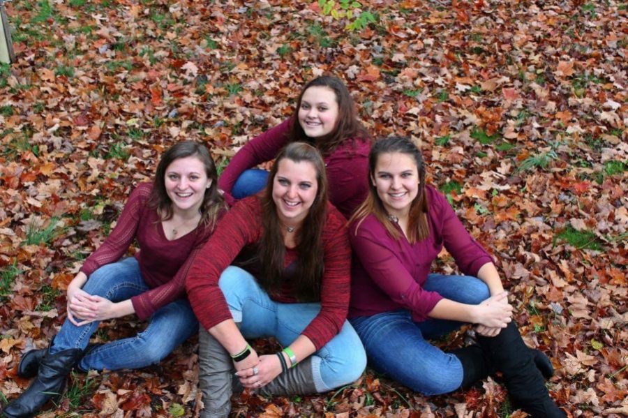 Laticia Wagner, (left) with sisters Melony and Emily in front and Ali in back. Laticia is trying to rebound after a lng transplant to address the complications she experiences as a patient with cystic fibrosis.