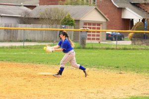 Abbey Snyder is in her first year on the varsity softball team.
