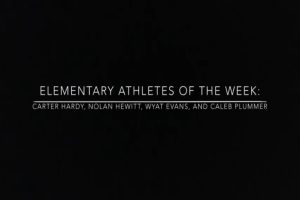 We have four new athletes of the week!