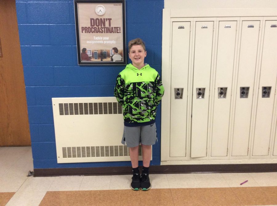 Sixth grader Colin Gibbons plays three sports.
