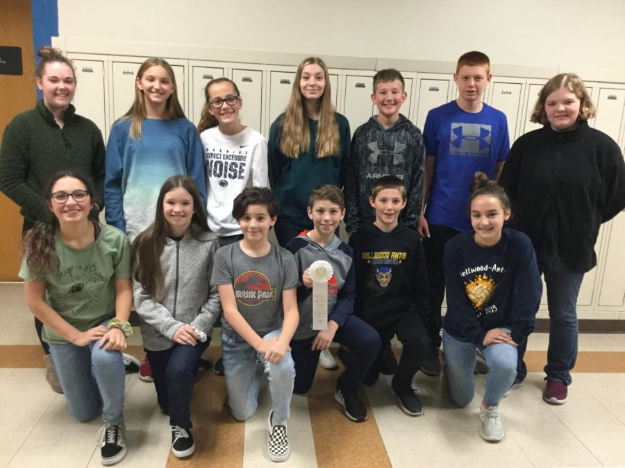 The 7th & 8th grade Reading Competition took third place honors at the Fall Meet.