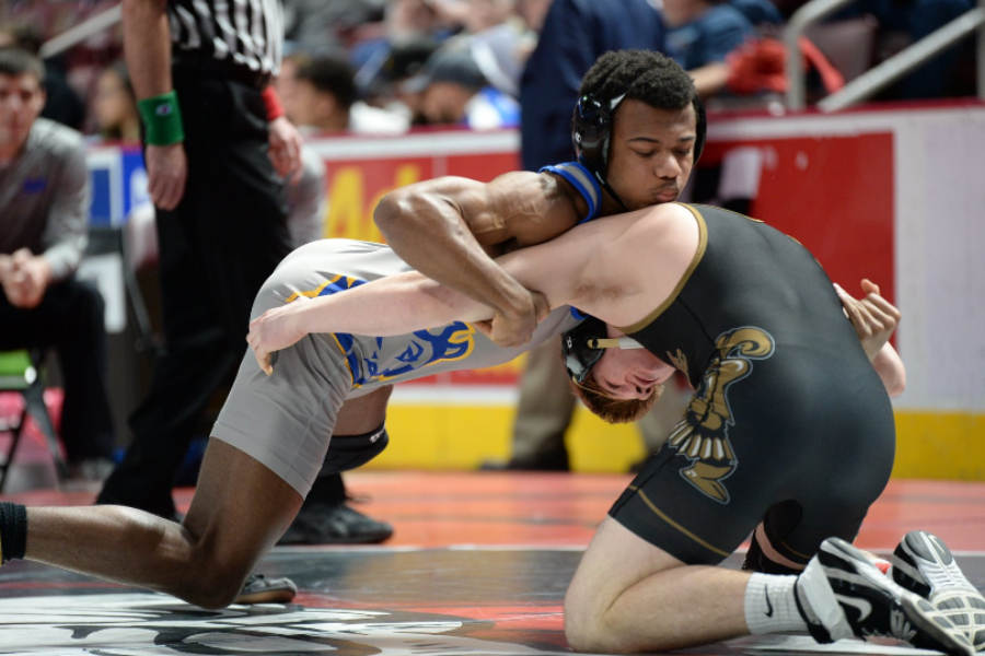 Both Alex Taylor and Evan Pellegrine went 1-1 on day one at the PIAA State Championships