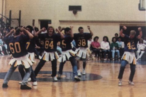 Pep rallies were a big part of the school experience at B-A in the 1980s