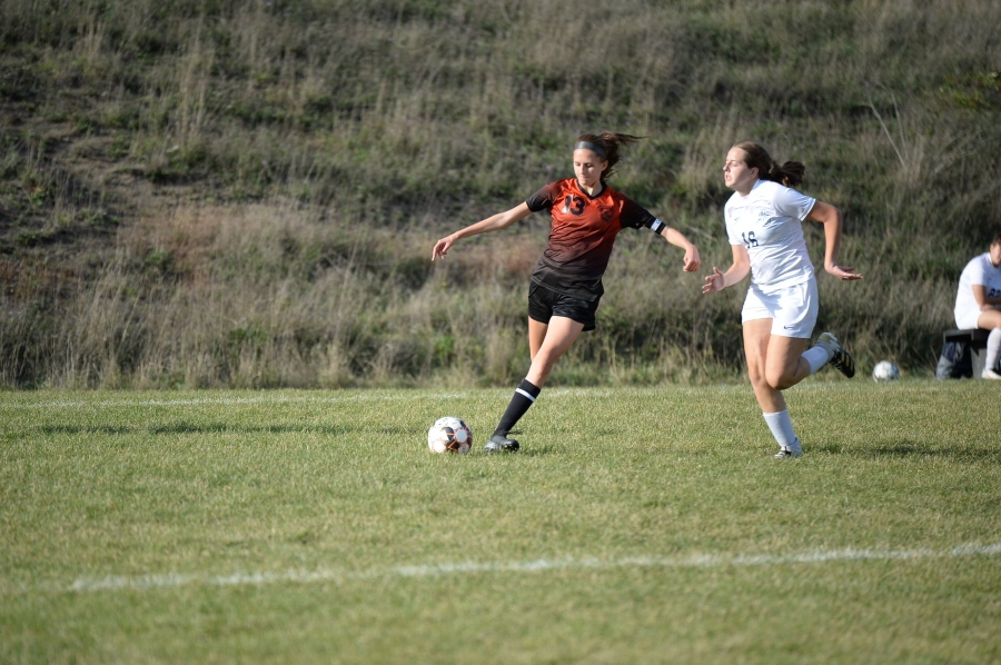 Junior Sophia Nelson is a leader on the soccer team, which is maturing with each successive game.