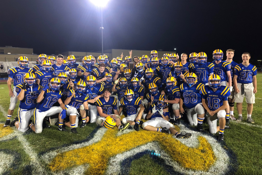 Bellwood-Antis+is+looking+to+keep+the+Backyard+Brawl+trophy++in+Bellwood.+The+traveling+trophy+has+been+a+part+of+the+annual+rivalry+game+since+2006.