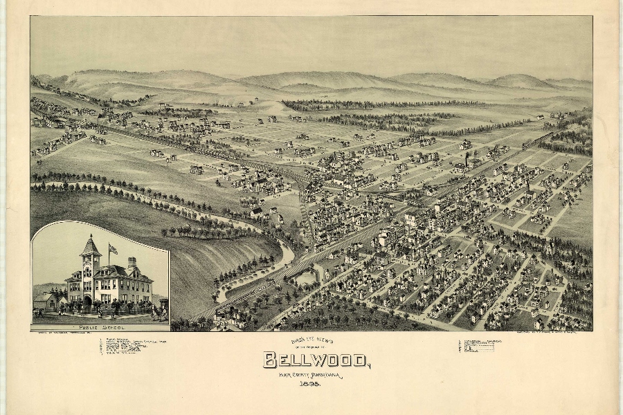 Fowler+map+of+Bellwood%2C+1895.