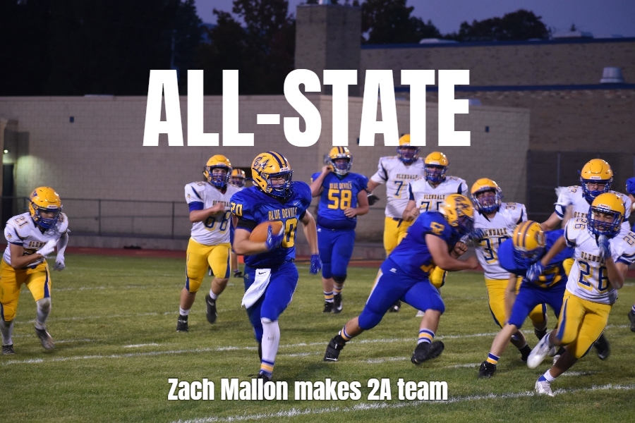B-A running back Zach Mallon was named to the PA Sportswriters 2A All-State team.