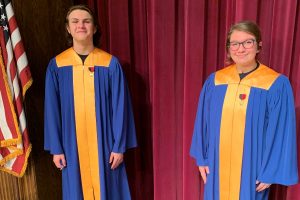 Daman MIlls and Sarah Berkowitz each performed in District chorus recently.