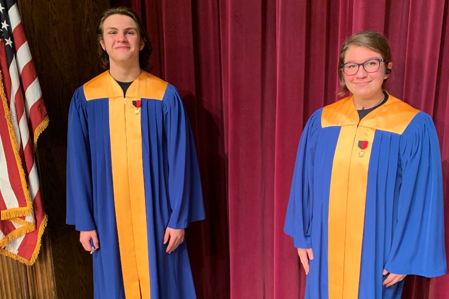Daman MIlls and Sarah Berkowitz each performed in District chorus recently.