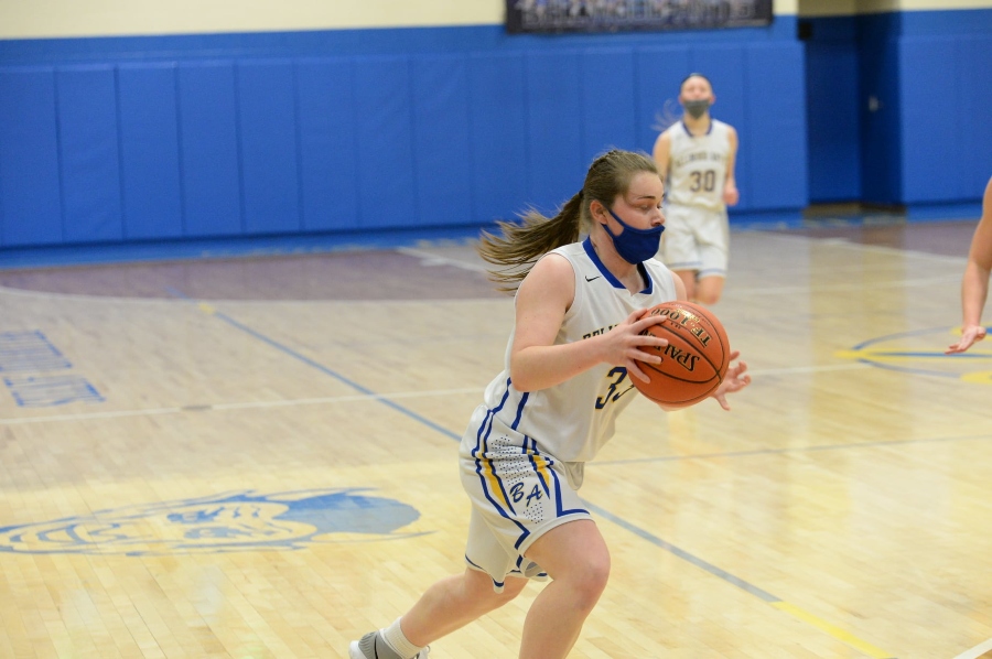 Alyson Partner scored 15 to help keep the Lady Devils close against Southern Huntingdon.