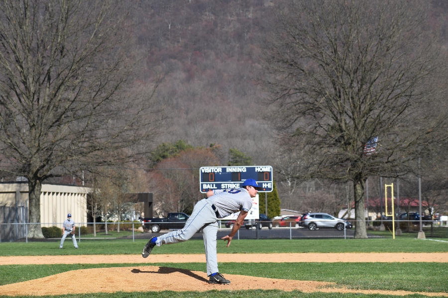 Jack Luensmann won in a pitching duel against Claysburg last Thursday, throwing 6 1/3 innings for the ICC win.