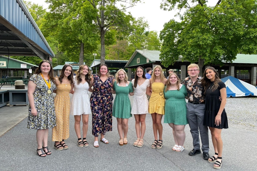 Bellwood-Antis senior award winners pose for a picture at DelGrossos Amusement Park following the senior awards banquet. More than &75,000 in scholarships was given away to members of the class of 2021.