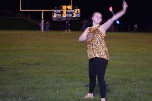Jayce Miller is a standout as a singer and as a majorette.