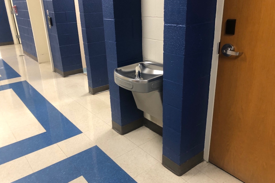 Fountains like this one in the high school will be a distant memory after bottle filler stations are installed this year.