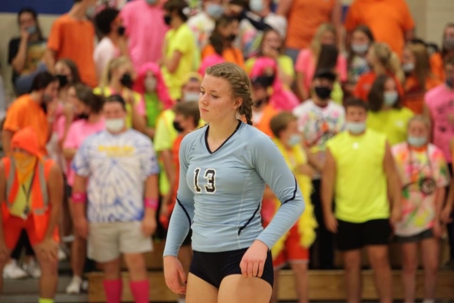 Lydia Worthing is a key contributor to this years Volleyball team 