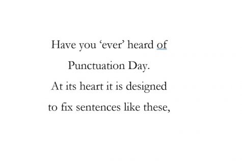 Today is National Punctuation Day.