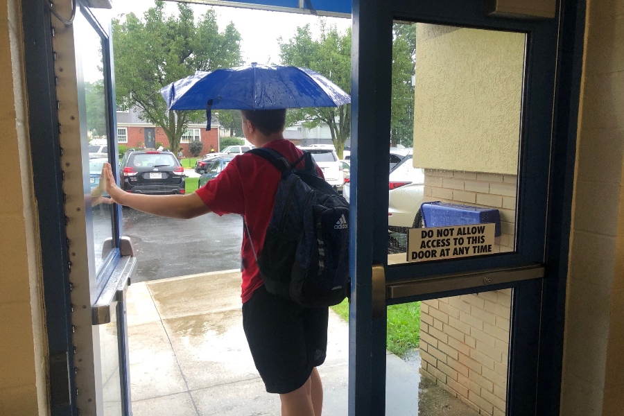 Bellwoood-Antis students left school early on Wednesday to get ahead of the heavy rains that have come to the area as a result of Hurricane Ida.